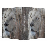 African white lion resting binders