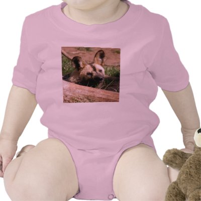 African Wild Dog-012 T-shirt by NatureByDesign