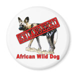 African Wild Dog Endangered Animal Products Refrigerator Magnet