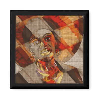 African woman magnets by DigitalCreations