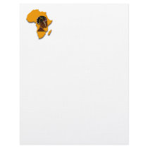 African Woman on the Continent Personalized Letterhead