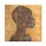 African Woman Sunset Dream Magnet_African Art Gift
