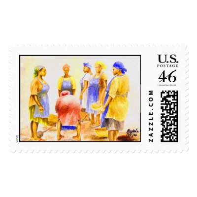 African Women today  Stamp by adeolagbadamosi