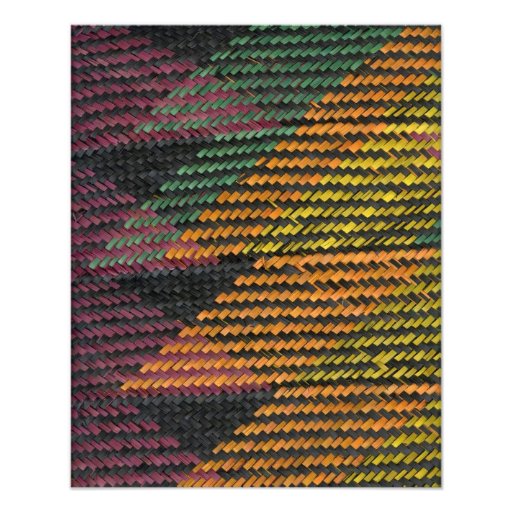 African Woven Straw Mat Photo Print Zazzle