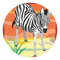 African Zebra stickers