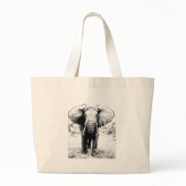 AfricanElephant Tote Bags
