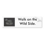 africanelephant, Walk on the Wild Side. Bumper Sticker