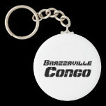 Africankoko Custom Brazzaville, Congo, Africa Keychains