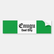 Africankoko Custom Enugu, Nigeria Bumper Stickers