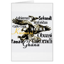 Africankoko custom Ghana Greeting card