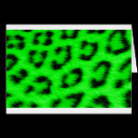 Africankoko Custom Green Leopard, Cheetah Skin cards