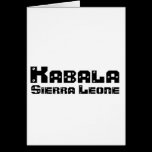 Africankoko Custom Kabala, Sierra Leone cards
