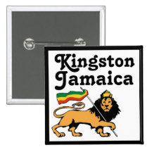 Africankoko Custom Kingston, Jamaica Pinback Button