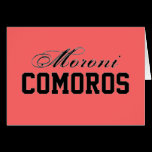 Africankoko custom Moroni comoros note card cards