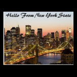 Africankoko custom New York state Postcard postcards