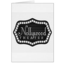Africankoko custom Nollywood Theater Greeting card