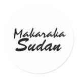Africankoko Custom Sudan, Africa Round Sticker
