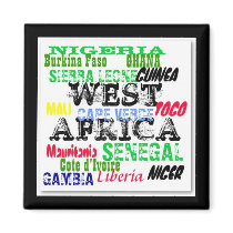 Africankoko Custom W.Africa  Apparell Magnets