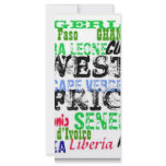 Africankoko Custom W.Africa  Apparell Personalized Rack Card