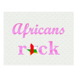 Africans Rock - Cute Pink Postcards