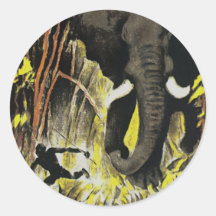 Afrika Round Sticker