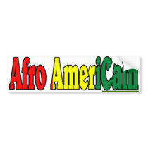 AFRO AMERICain Bumper Stickers