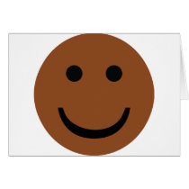 Afro-American smiley icon cards