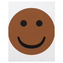 Afro-American smiley icon flyers