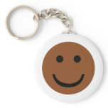 Afro-American smiley icon Keychains