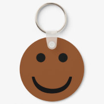 Afro-American smiley icon keychains