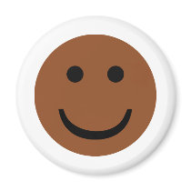 Afro-American smiley icon magnets