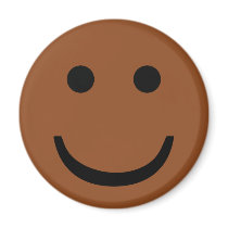 Afro-American smiley icon Fridge Magnets