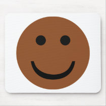 Afro-American smiley icon mousepads