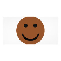 Afro-American smiley icon photo cards