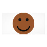 Afro-American smiley icon photo cards