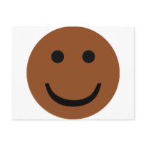 Afro-American smiley icon postcards