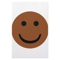 Afro-American smiley icon Custom Stationery