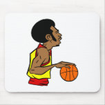 Afro Basketball Player Mousepad
