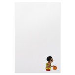 Afro Basketball Player Custom Stationery