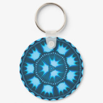 Afro Blue Bliss keychains by 011art Afro Blue Bliss keychains