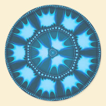 Afro Blue Bliss stickers