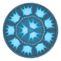 Afro Blue Bliss stickers by 011art Afro Blue Bliss stickers
