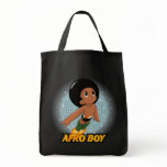 Afro Boy Tote Bags