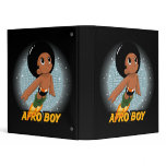 Afro Boy Vinyl Binder