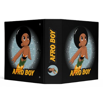 Afro Boy Vinyl Binders by ChidoWear