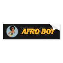 Afro Boy Bumper Stickers