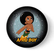 Afro Boy Pins