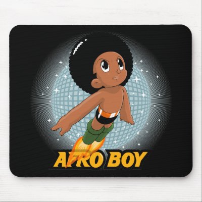 Afro Boy Mousepads by ChidoWear