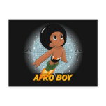 Afro Boy Postcards