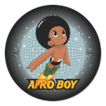 Afro Boy Stickers